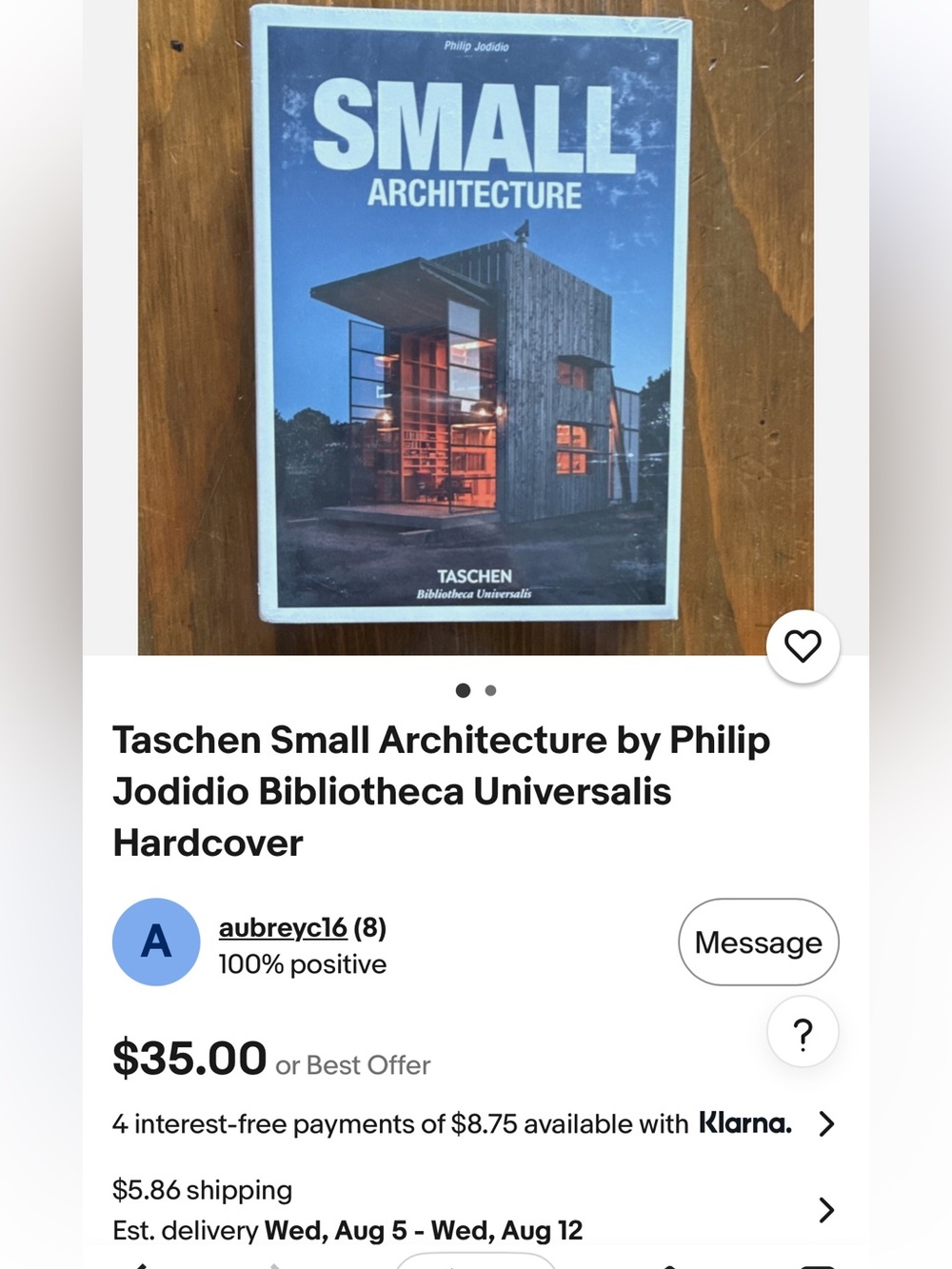 2770*TASCHEN SMALL Architecture Book - Blue Cover with Warm Orange Interior Glow - Picture 10 of 17